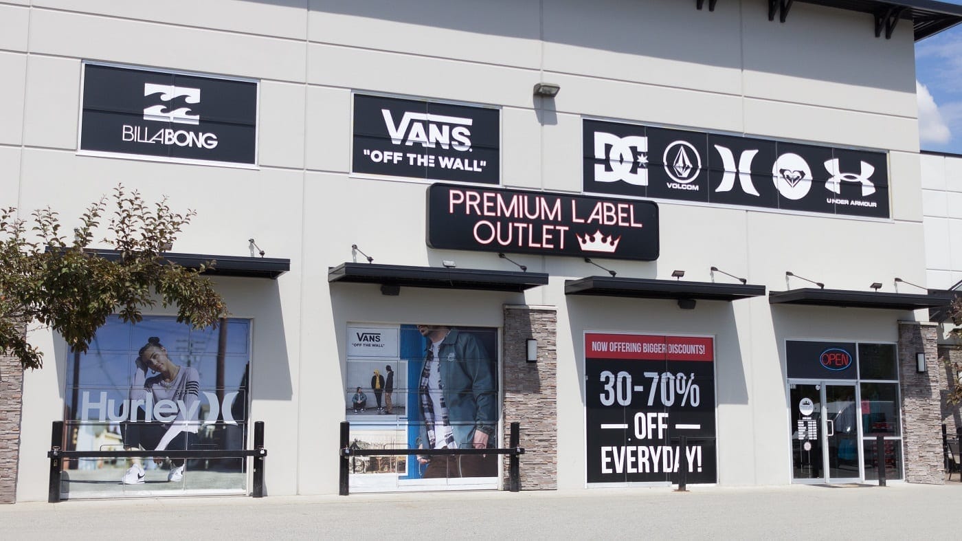 Premium Label Outlet Shop Tourism Langley