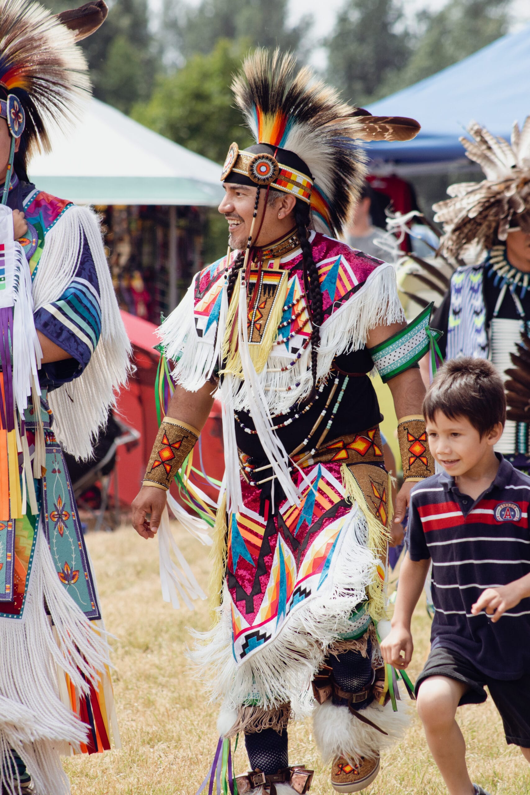 Pow Wow Dancer in Regalia
